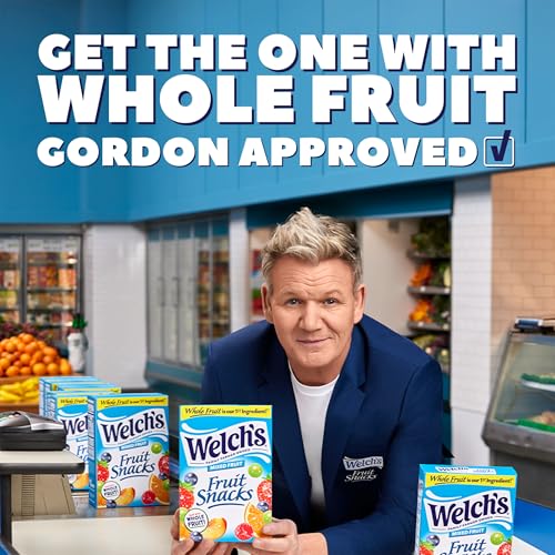 Welch's Gluten-Free Mixed Fruit Snacks for School Lunches, Pack of 40